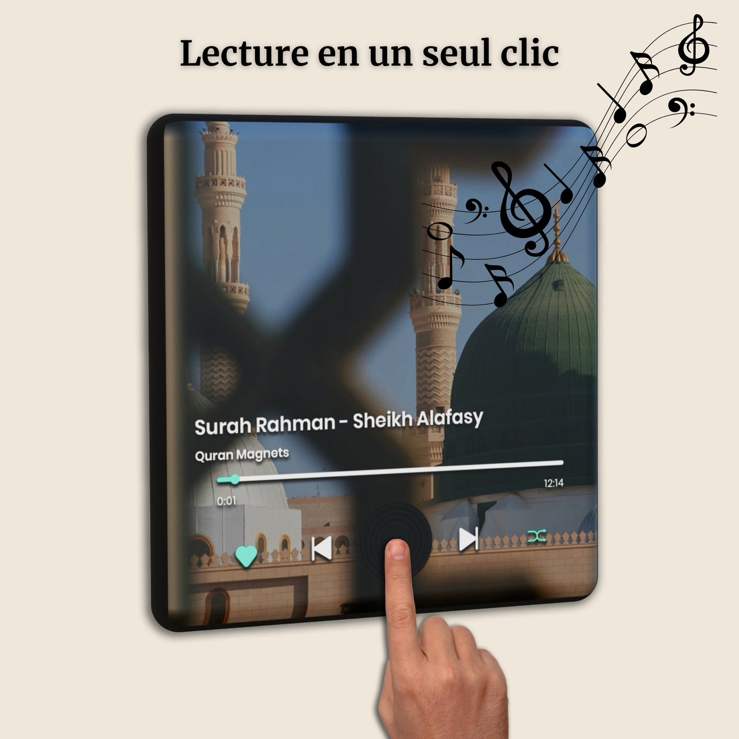 Récitateur Ayatul Kursi à Support Aimenté